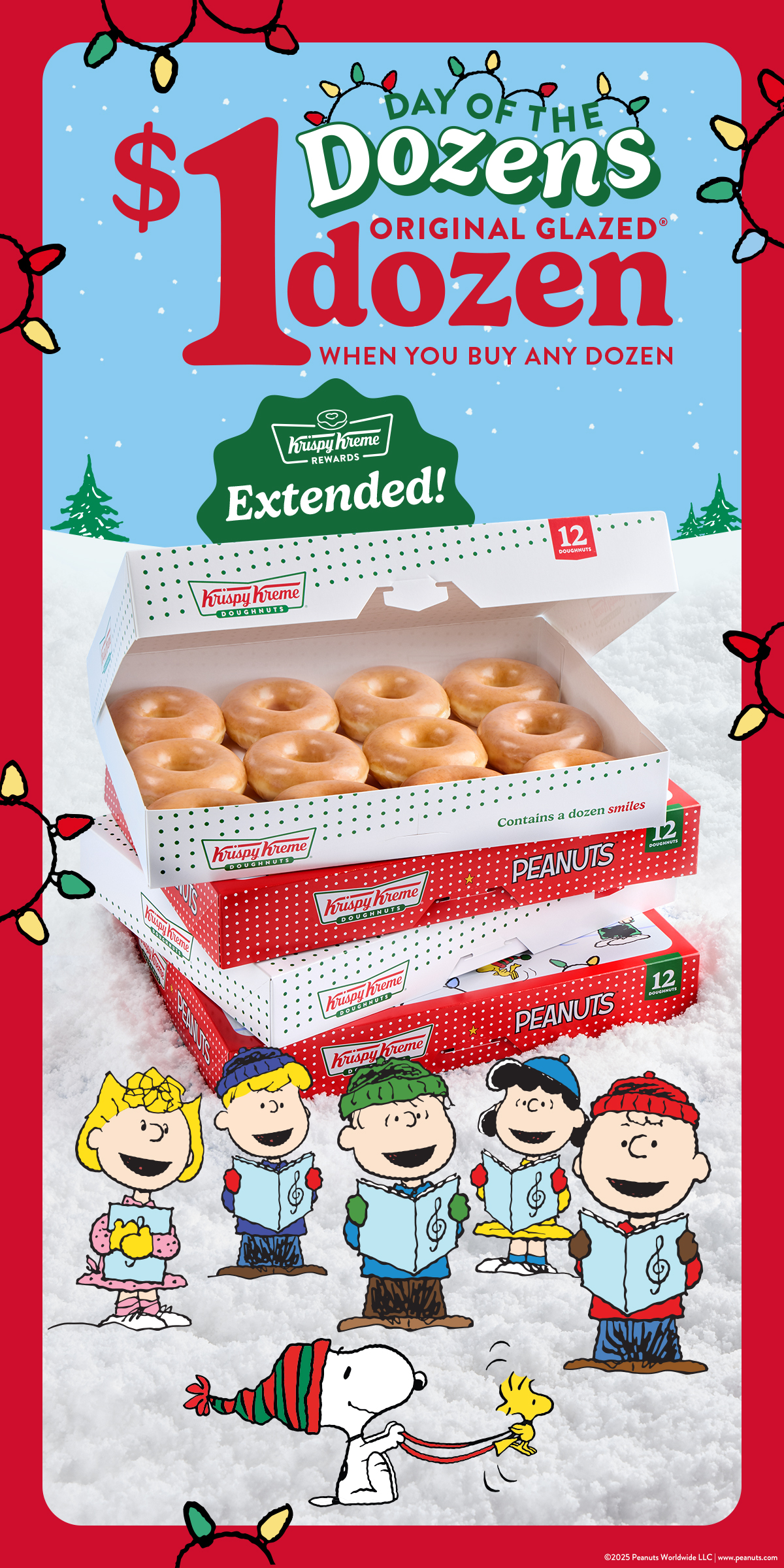 Rewards exclusive! Enjoy a $1 Original Glazed® Dozen when you buy a dozen thru tomorrow!