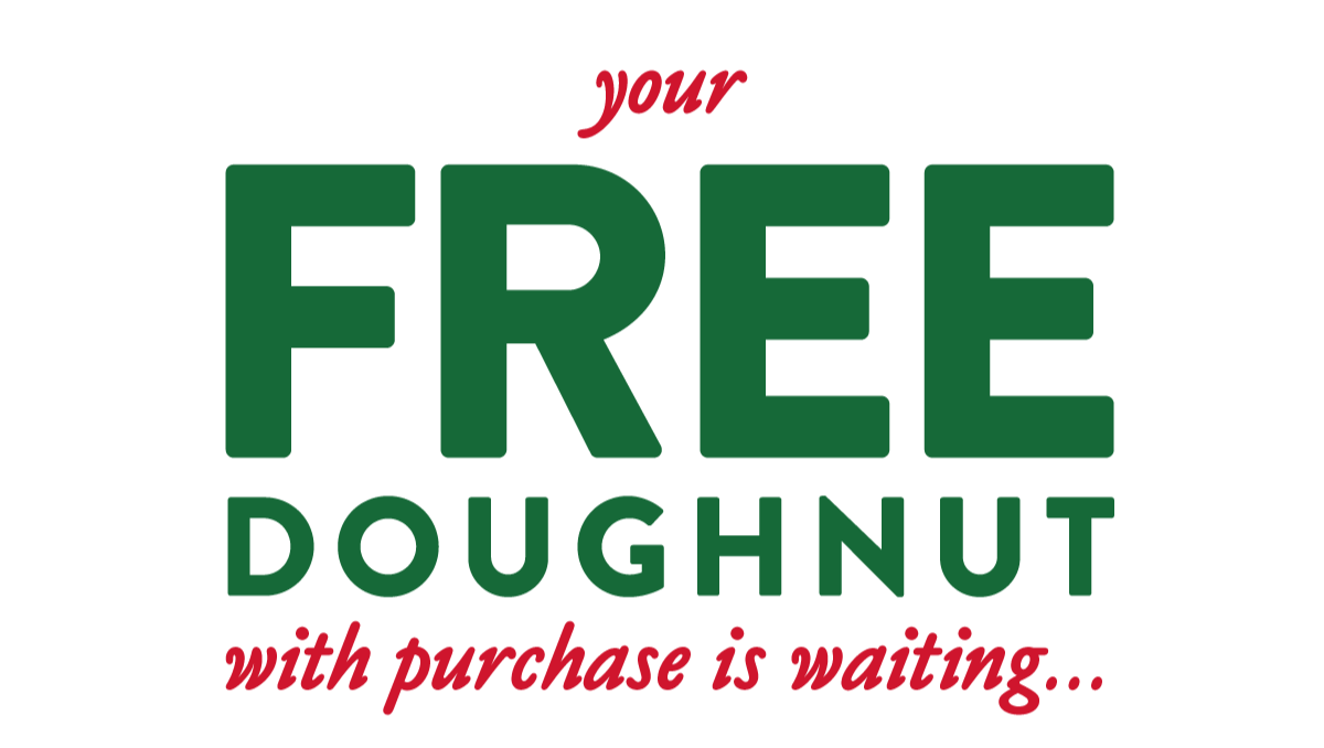 Get your FREE Doughnuts before it's too late!